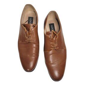 ADOLFO Brown Wingtip Oxford Men's Dress Shoes 44 EU 10.5 US‎ Wide Made in Italy